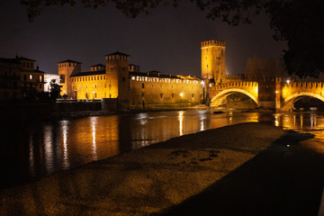 Fototapeta na wymiar Verona, Italy – March 2019. Verona is the capital of the same name of the Italian province and the second largest city in the Veneto region, on the river Adige