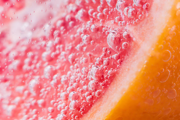 grapefruit closeup of a fresh orange