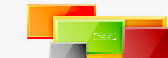 Abstract square composition for background, banner or logo