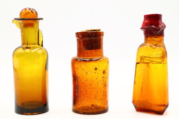 Antique Medicine Bottles, 1800s Victorian Era