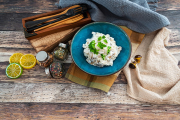 Italian chicken and mushroom risotto