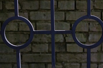 Dark background brick wall