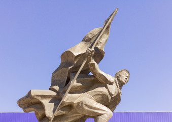 Naklejka premium Russia, Izhevsk,April 17, 2019-a monument to the heroes of the great Patriotic war of 1941-1945