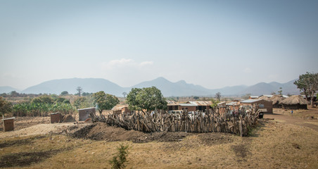 Zambia House  mud and brick 