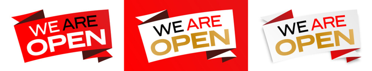 We are open !