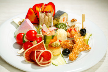 Delicious menue for wedding and special events