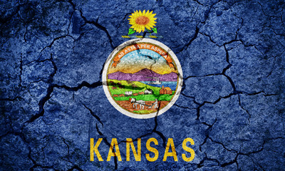 Obraz na płótnie Canvas Fag of the State of Kansas