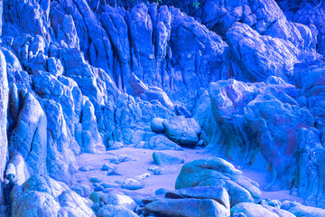 Rocky beach background from Phuket Thailand