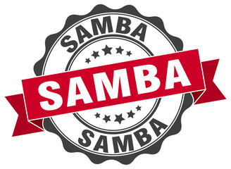Obraz premium samba stamp. sign. seal
