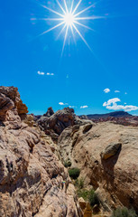 Rock formations in Valley of Fire State Park, Nevada USA