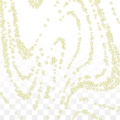 Blue Vector Realistic Blue Petals Falling on Transparent Background.  Spring Romantic Flowers Illustration. Flying Petals. Sakura Spa Design. Blossom Confetti. Design Elements for Wedding Decoration.