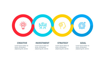 Business data visualization. Process chart. Abstract elements of graph, diagram with steps, options, parts or processes. Vector business template for presentation. Creative concept for infographic.