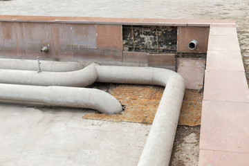 main water supply in the fountain