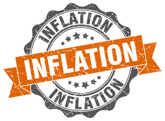 Obraz premium inflation stamp. sign. seal