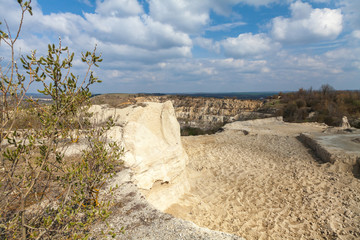 Old large abandoned quarry