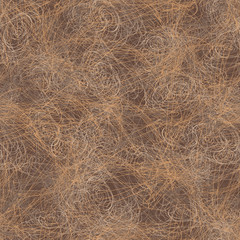 Sisal.  Seamless pattern, non-woven fiber texture. Filler for boxes. EPS10