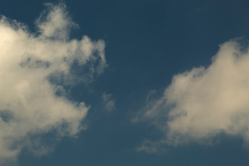 white cloud on blue sky