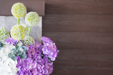 Bouquet of artificial flowers