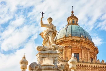 Afwasbaar Fotobehang Palermo Kathedraal van Palermo