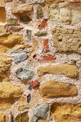 Ancient masonry of rough stones