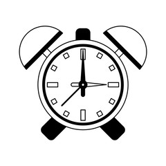 Alarm bells clock symbol