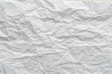 Crumpled white paper background texture