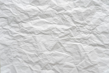 Crumpled white paper background texture