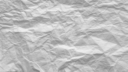 Crumpled white paper background texture