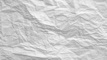 Crumpled white paper background texture