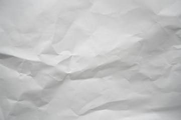 Crumpled white paper background texture