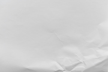 Crumpled white paper background texture