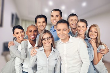 Naklejka premium Portrait of Smiling Business People