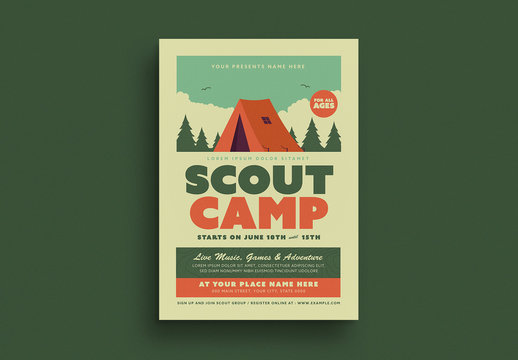 Scout Camp Flyer Layout