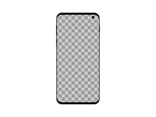 Smartphone on white background isolated vector illustration.