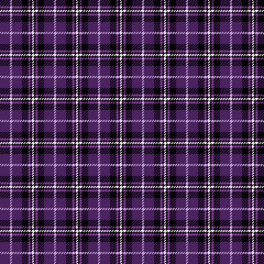 Purple Buffalo Plaid Seamless Pattern - Classic buffalo plaid pattern design