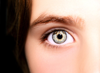 A beautiful insightful look eye. Close up shot