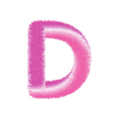 Fluffy Colored Typography 3D Letters