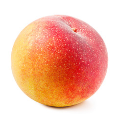 Peach isolated on white background