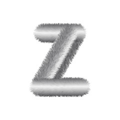 Fluffy Colored Typography 3D Letters