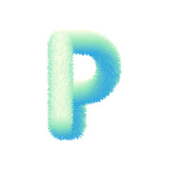 Fluffy Colored Typography 3D Letters