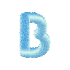 Fluffy Colored Typography 3D Letters