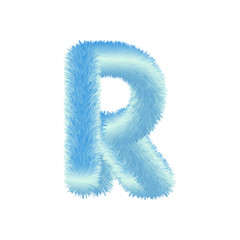 Fluffy Colored Typography 3D Letters