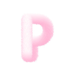 Fluffy Colored Typography 3D Letters
