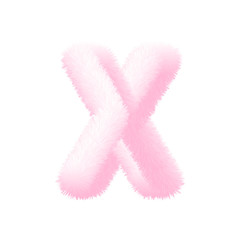 Fluffy Colored Typography 3D Letters