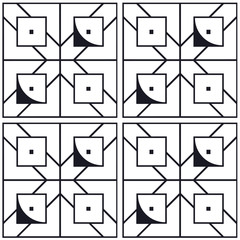 Seamless geometric modern art deco pattern background