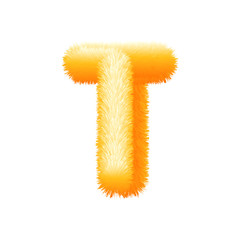 Fluffy Colored Typography 3D Letters
