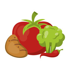 Vegetables healthy food