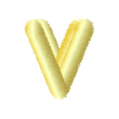 Fluffy Colored Letters