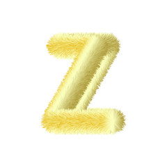 Fluffy Colored Letters