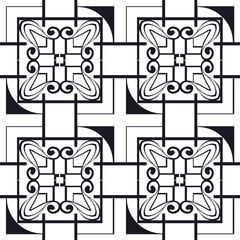 Seamless geometric modern art deco pattern background